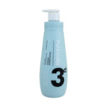 A light blue bottle of 3d Purescalp Volume Growing Shampoo with a white pump dispenser, shown on a solid white background.