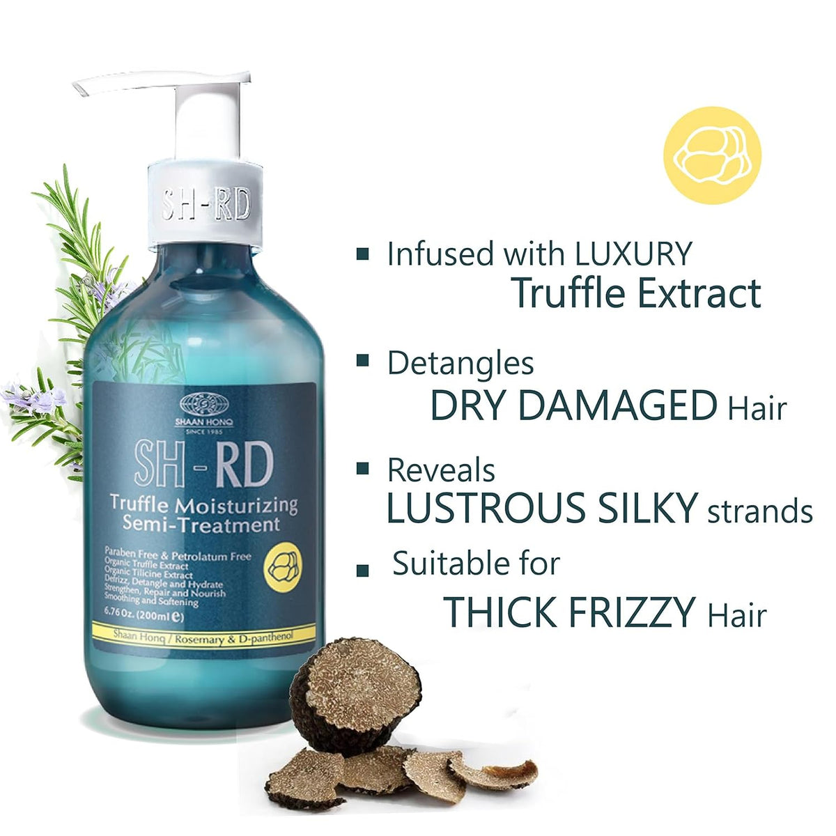 SH-RD Truffle Moisturizing Semi-Treatment | Intense Hydration & Damage Repair | 200 ml