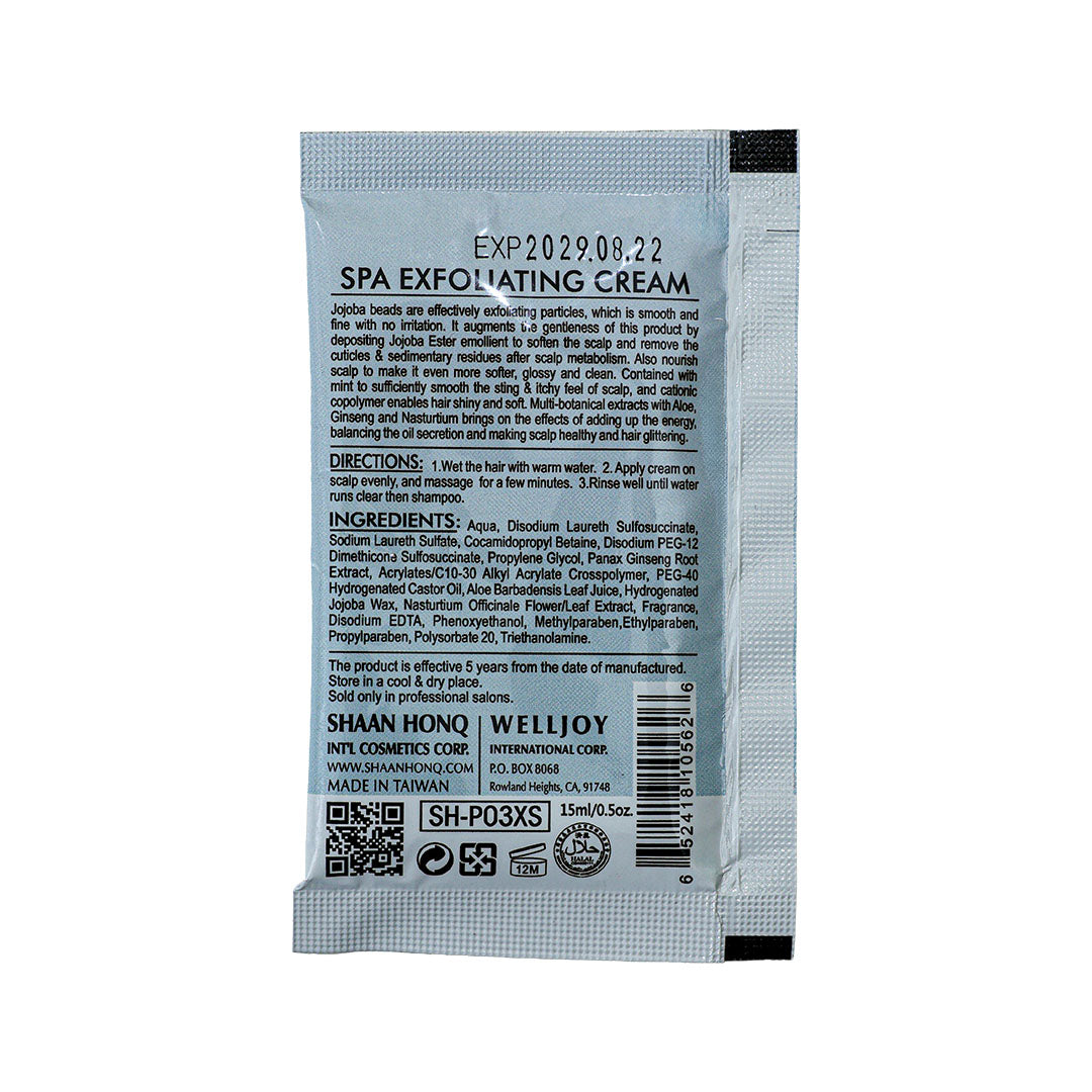 Purescalp Spa Exfoliating Cream sample sachet