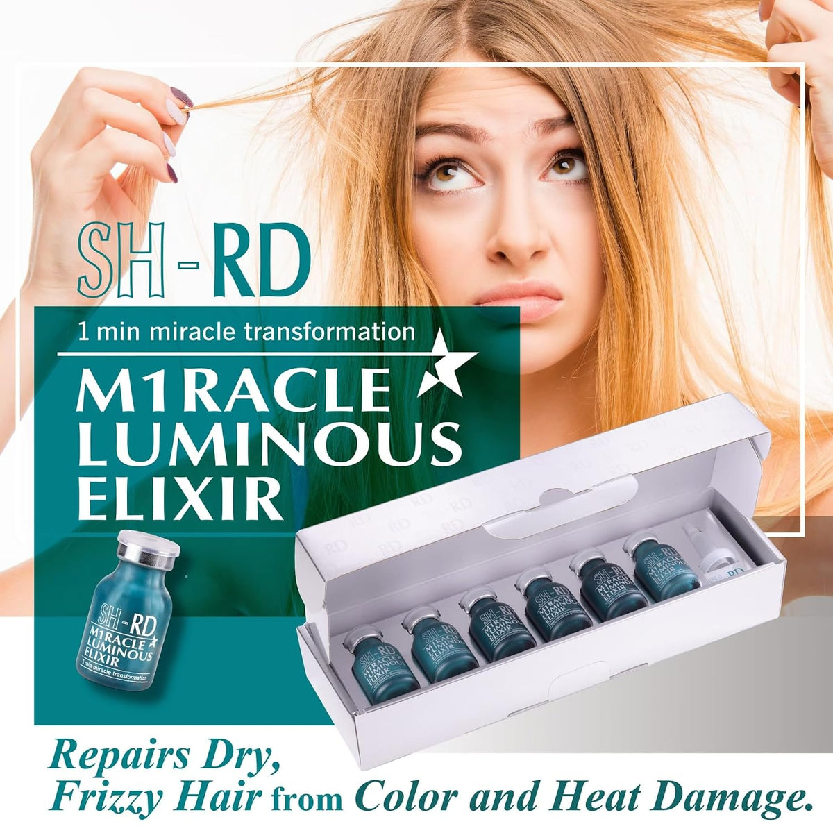 SH-RD Miracle Luminous Elixir – Intensive 1-Minute Hair Repair Treatment (6*10ml)