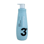 A light blue bottle of 3b Purescalp Dandruff Control Shampoo with a white pump dispenser, shown on a solid white background.