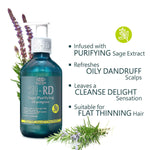 Sage Purifying Shampoo with avocado extract for balanced scalp by SH-RD India