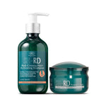 SH-RD Red-Ginseng Hair-Activating Shampoo and Protein Cream on a white background