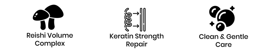 Reishi Volumizing Shampoo features