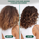 Thicknes your hair making it silkier and Shinier